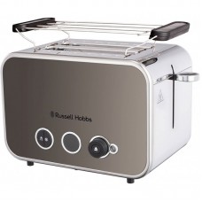 Тостер Russell Hobbs Distinctions 2-Slice 1670Вт, підігрів, розморожування, пластик, сріблясто-сірий Тостер Russell Hobbs Distinctions 2-Slice 1670Вт, підігрів, розморожування, пластик, сріблясто-сірий