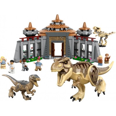 Конструктор LEGO Jurassic Park Центр відвідувачів: Атака тиранозавра й раптора