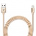 Дата кабель USB 2.0 AM to Lightning 1.0m MFI Golden ADATA (AMFIAL-100CMK-CGD)
