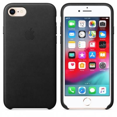 Чохол до моб. телефона Apple iPhone 8 / 7 Leather Case - Black (MQH92ZM/A)