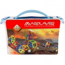 Конструктор Magplayer магнітний набір, бокс, 66ел Конструктор Magplayer магнітний набір, бокс, 66ел