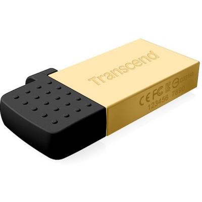 USB флеш накопитель Transcend 32GB On-The-Go Gold USB 2.0 (TS32GJF380G)