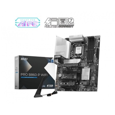 Материнcька плата MSI PRO B860-P WIFI s1851 B860 4xDDR5 M.2 HDMI DP WiFi BT ATX