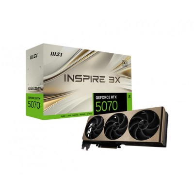 Відеокарта MSI GeForce RTX 5070 12GB GDDR7 INSPIRE 3X OC