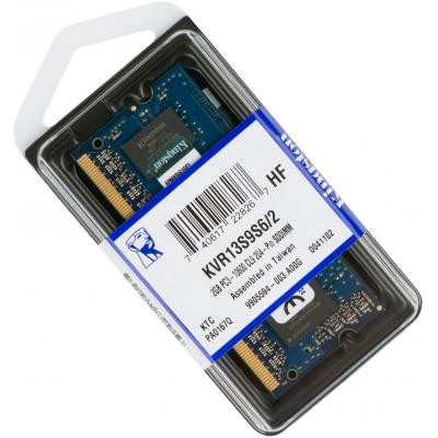 Модуль памяти для ноутбука SoDIMM DDR3 2GB 1333 MHz Kingston (KVR13S9S6/2)