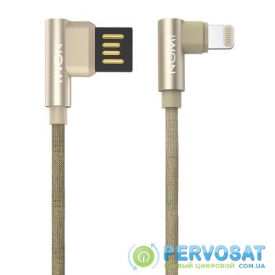 Дата кабель USB 2.0 AM to Lightning 1.0m Gold Nomi (344272)
