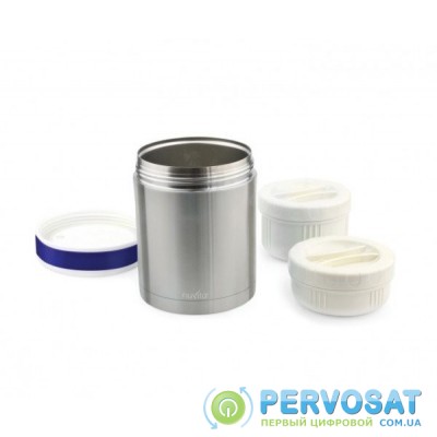 Nuvita Термос металлический для еды (1000мл., 2 контейнера, нерж.сталь)