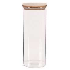 Банка для зберігання Ardesto Fresh, квадратна, 1300 мл, скло, бамбук Банка для зберігання Ardesto Fresh, квадратна, 1300 мл, скло, бамбук