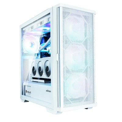 Корпус Zalman Z10 Duo без БЖ, 2xUSB3.0, 1xUSB Type-C, 3x140мм ARGB, 1x120мм ARGB, VGA 395мм, LCS ready, TG Side Panel, EATX,  білий