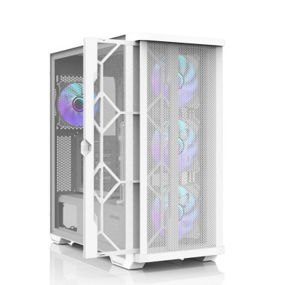 Корпус Zalman Z10 Duo без БЖ, 2xUSB3.0, 1xUSB Type-C, 3x140мм ARGB, 1x120мм ARGB, VGA 395мм, LCS ready, TG Side Panel, EATX,  білий