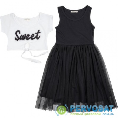 Платье Breeze с топом "SWEET" (12727-116G-black)