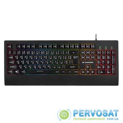 Клавіатура ігрова 2E GAMING KG330 LED USB Black Ukr