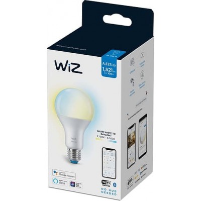 Керована по WiFi лампа WiZ E27 13W(100W 1520Lm) A67 2700-6500K Wi-Fi