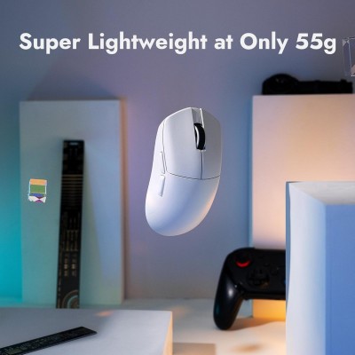 Миша Lemokey G1 USB-A/USB-C/WL/BT, 8K, білий