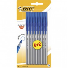 Ручка кулькова Bic Round Stic Exact, синій, 0.28мм, 6+2шт (bc932862) Ручка кулькова Bic Round Stic Exact, синій, 0.28мм, 6+2шт (bc932862)