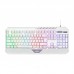 Клавіатура мембранна 2E GAMING KG315 110key, USB-A, EN/UA, RGB, білий