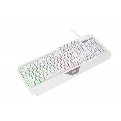 Клавіатура мембранна 2E GAMING KG315 110key, USB-A, EN/UA, RGB, білий