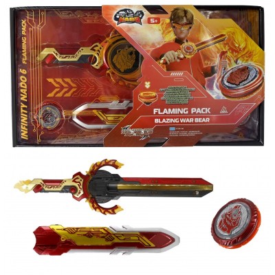 Дзиґа Infinity Nado VI Flaming Pack Палаючий Бойовий Ведмідь (Blazing War Bear)