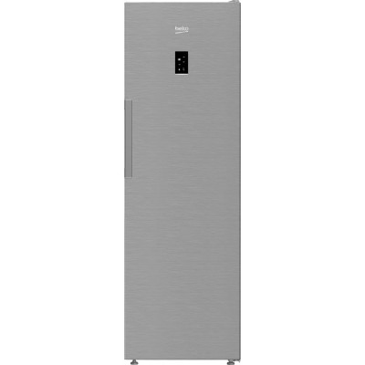 Морозильна камера Beko, 187x60x71, 286л, 1дв., E, NF, нержавіюча сталь