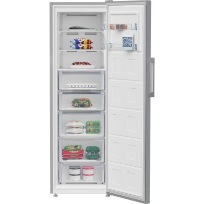 Морозильна камера Beko, 187x60x71, 286л, 1дв., E, NF, нержавіюча сталь Морозильна камера Beko, 187x60x71, 286л, 1дв., E, NF, нержавіюча сталь