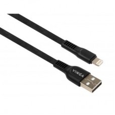 Дата кабель USB 2.0 AM to Lightning 1.0m flat art TPE back Vinga (VCPDCLFTPE1BK) Дата кабель USB 2.0 AM to Lightning 1.0m flat art TPE back Vinga (VCPDCLFTPE1BK)