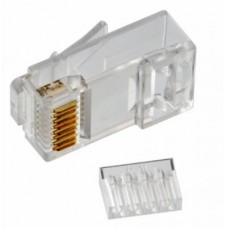 Конектор RJ45 cat.6, з вставкою, 50 шт Merlion (05049) Конектор RJ45 cat.6, з вставкою, 50 шт Merlion (05049)