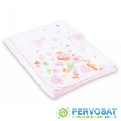 Детское одеяло Bibaby с нежными цветочками (64175-pink)