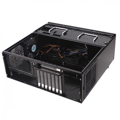 Корпус SilverStone GRANDIA GD07B-C, без БЖ, 1хUSB3.0, 1xUSB Type-C, 3x120мм, VGA 345 мм, HTPC, чорний