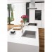 Мийка кухонна Deante Corda, граніт, квадрат, без крила, 550х460х204мм, чаша - 1, врізна, металічний сірий