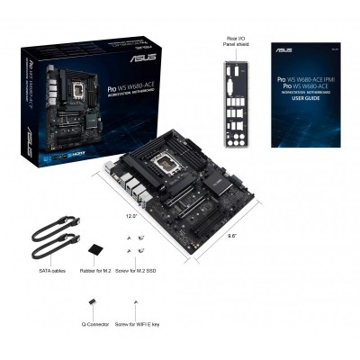 Материнcька плата ASUS PRO WS W680-ACE s1700 W680 4xDDR5 M.2 HDMI DP D-Sub ATX