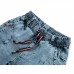 Шорты A-Yugi джинсовые на резинке (2757-116B-blue)