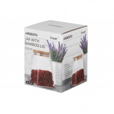 Банка для зберігання Ardesto Fresh, конус, 510 мл, скло, бамбук Банка для зберігання Ardesto Fresh, конус, 510 мл, скло, бамбук
