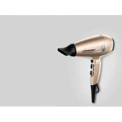 Фен Rowenta Pro Expert Tresor Collection, 2200Вт, 3 режими, іоніз-я, дифузор, 2 концентратора,  хол. обдув, чохол, заколка, бронзовий