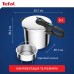 Скороварка Tefal Secure Trendy, 8л, з паровим кошиком, нержавіюча сталь, пластик
