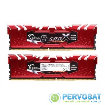 Модуль памяти для компьютера DDR4 16GB (2x8GB) 2400 MHz Flare X Red G.Skill (F4-2400C15D-16GFXR)