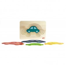 Пазл-вкладиш goki Різнокольорові машинки Пазл-вкладиш goki Різнокольорові машинки