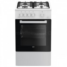 Плита газова Beko FSG52010FW - 50х60 см/4 конф./емал. решітки/газ-контроль/50л./білий Плита газова Beko FSG52010FW - 50х60 см/4 конф./емал. решітки/газ-контроль/50л./білий