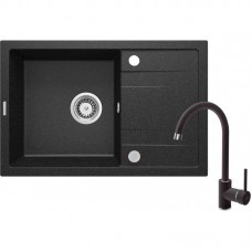 Набір для кухні Deante Corio, гранітна мийка ZRC_2113 + зміш. BEN_262M, графіт Набір для кухні Deante Corio, гранітна мийка ZRC_2113 + зміш. BEN_262M, графіт