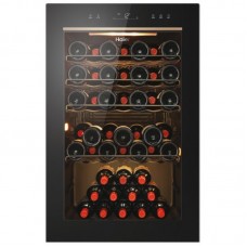 Холодильник Haier для вина, 82x49.7х58, холод.відд.-118л, зон - 1, бут-49, ST, дисплей, чорний