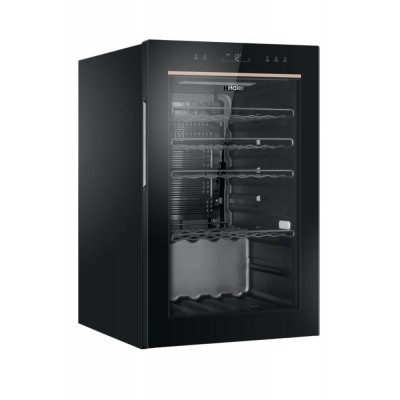 Холодильник Haier для вина, 82x49.7х58, холод.відд.-118л, зон - 1, бут-49, ST, дисплей, чорний