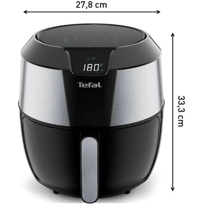 Мультипіч Tefal Easy Fry XXL, 1850Вт, чаша-5.6л, сенсорне керув., 8 програм, пластик, нерж. сталь-чорний