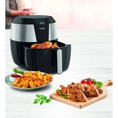 Мультипіч Tefal Easy Fry XXL, 1850Вт, чаша-5.6л, сенсорне керув., 8 програм, пластик, нерж. сталь-чорний