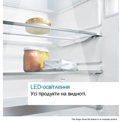 Холодильник Bosch вбудований з нижн. мороз., 194х56х55, xолод.відд.-215л, мороз.відд.-75л, 2дв., NF, білий