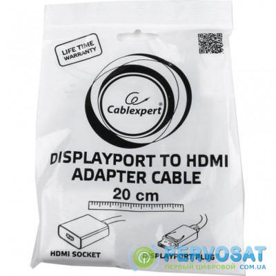 Переходник DisplayPort to HDMI Cablexpert (A-DPM-HDMIF-002-W)