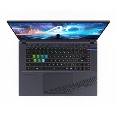 Ноутбук AORUS 16 QHD 165Hz, Intel i9-14900HX, 32GB, F2TB, NVD4070-8, W11, чорний
