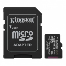 Карта пам'яті Kingston microSD  128GB C10 UHS-I A1 V10 R150MB/s + SD Карта пам'яті Kingston microSD  128GB C10 UHS-I A1 V10 R150MB/s + SD
