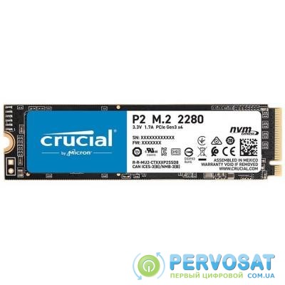 Накопитель SSD M.2 2280 500GB MICRON (CT500P2SSD8)