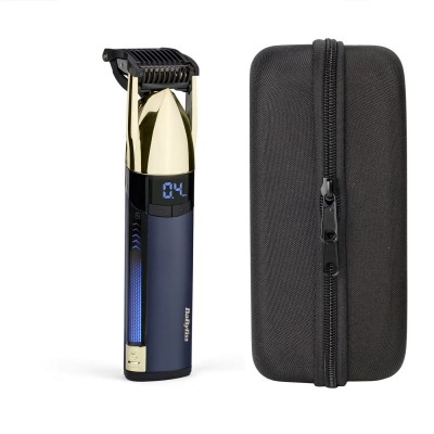 Тример Babyliss Super-X Metal Series Navy&Gold Edition, для голови, вусів та бороди, акум., насадок-1, кейс, сталь, синьо-золотий