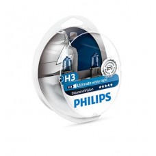 Лампа галогенна Philips H3 Diamond Vision 5000K, 2шт/блістер Лампа галогенна Philips H3 Diamond Vision 5000K, 2шт/блістер
