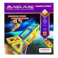 Конструктор Magplayer магнітний набір 20ел Конструктор Magplayer магнітний набір 20ел